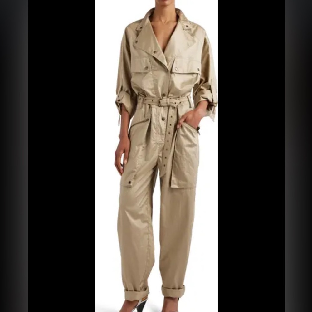 Isabel Marant Beige Utility Jumpsuit